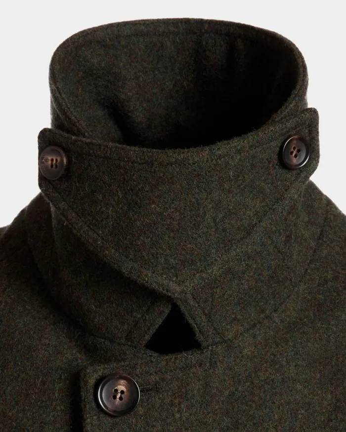 Men Bally Coats and Jackets Singlebreasted Coat In Dark Green Wool Green Men Bally Coats and Jackets Singlebreasted Coat In Dark Green Wool Green