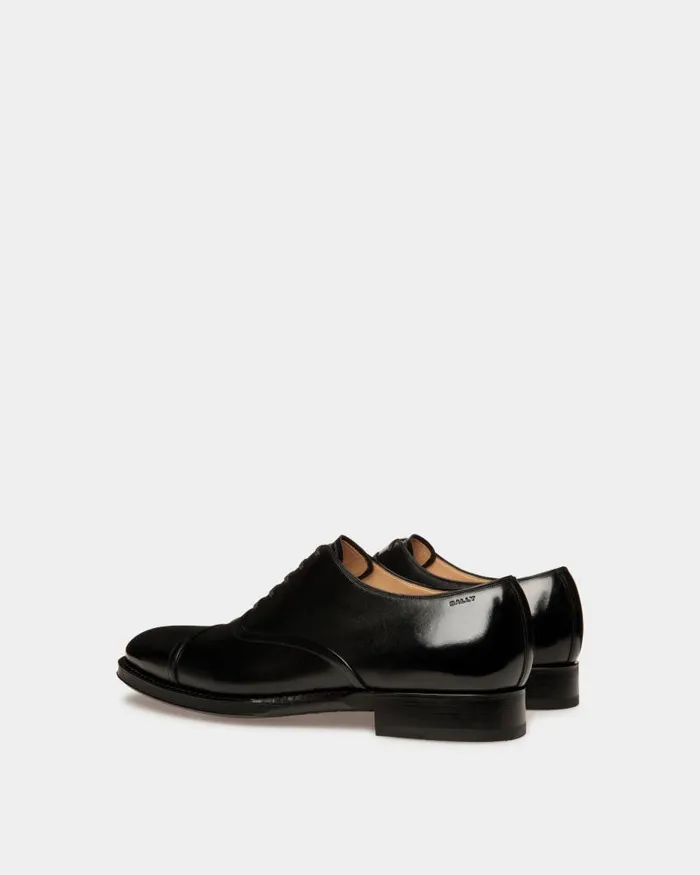 Men Bally Lace Ups and Monks Scribe Un Oxford In Black Leather Black Men Bally Lace Ups and Monks Scribe Un Oxford In Black Leather Black
