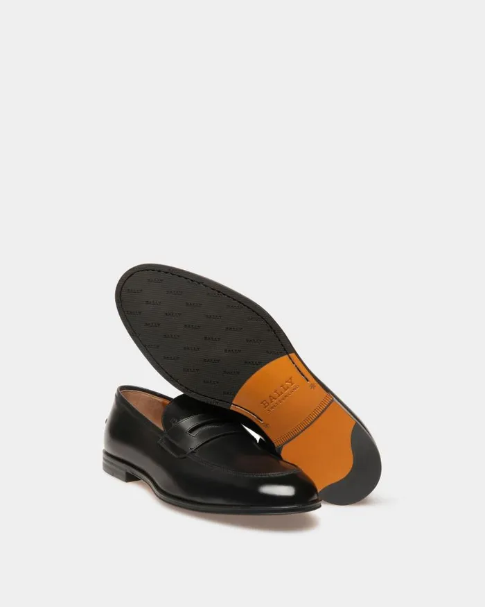 Men Bally Loafers and Moccasins Webb Leather Loafers In Coffee Brown Men Bally Loafers and Moccasins Webb Leather Loafers In Coffee Brown