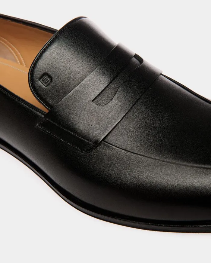 Men Bally Loafers and Moccasins Westminster Loafer In Black Leather Black Men Bally Loafers and Moccasins Westminster Loafer In Black Leather Black