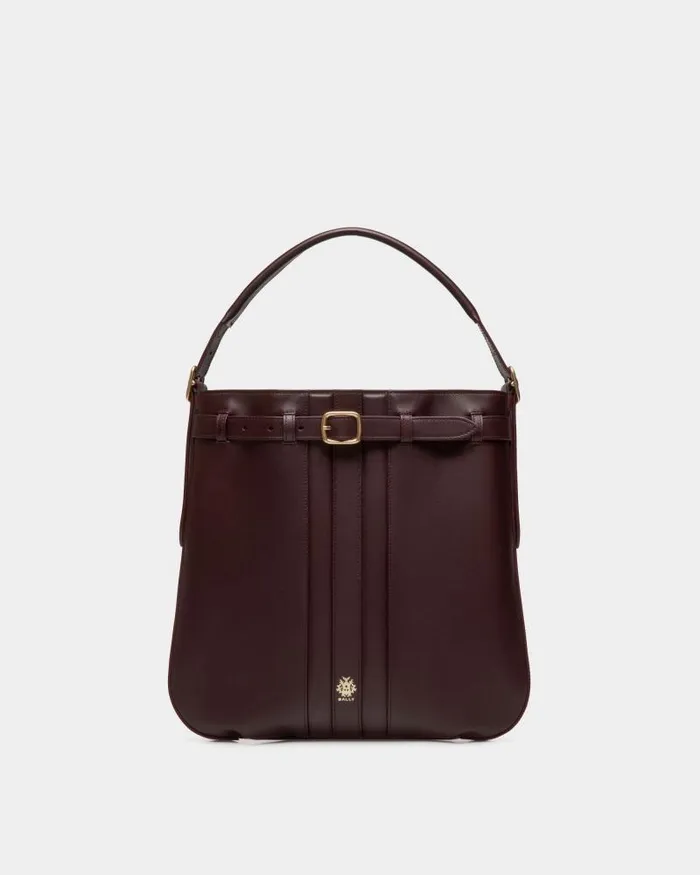 Men Bally Messenger Bags Beckett Crossbody Bag In Deep Burgundy Leather Burgundy Men Bally Messenger Bags Beckett Crossbody Bag In Deep Burgundy Leather Burgundy