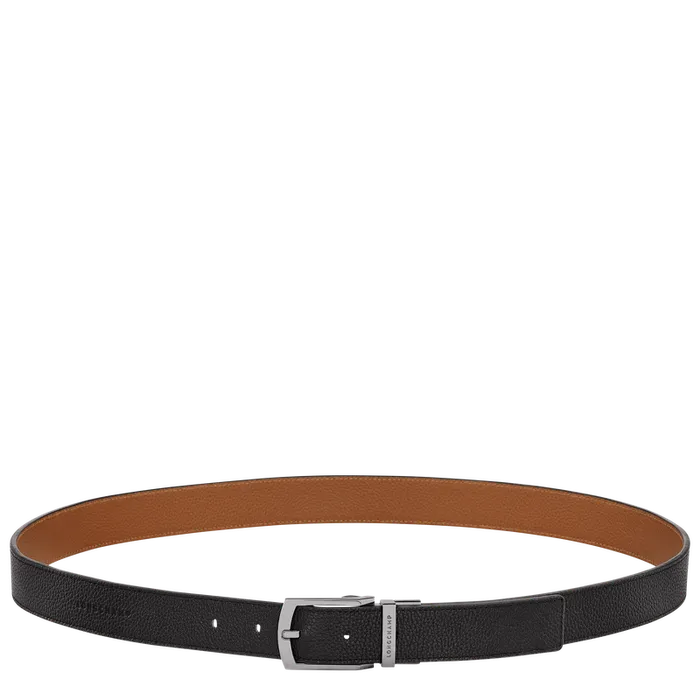 Men Belts Longchamp Le Foulonn Men8217s belt BlackCaramel