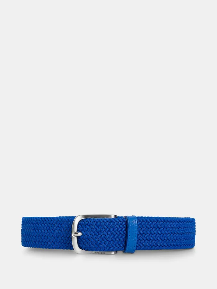 Men Bernhard Elastic Belt Lapis Blue JLindeberg Belts