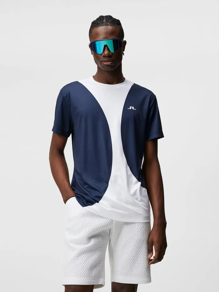 Men Big Spots Tee White JLindeberg Base and Mid Layers