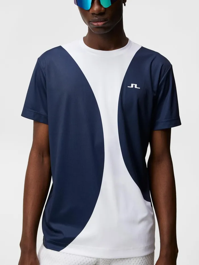 Men Big Spots Tee White JLindeberg Base and Mid Layers Men Big Spots Tee White JLindeberg Base and Mid Layers