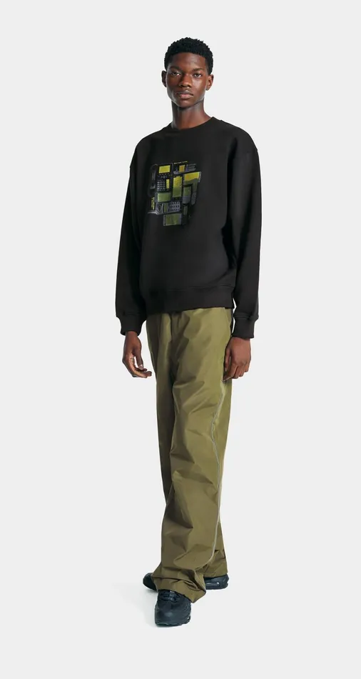 Men Black Evolution Oversized Sweater Daily Paper Hoodies and Sweaters Men Black Evolution Oversized Sweater Daily Paper Hoodies and Sweaters
