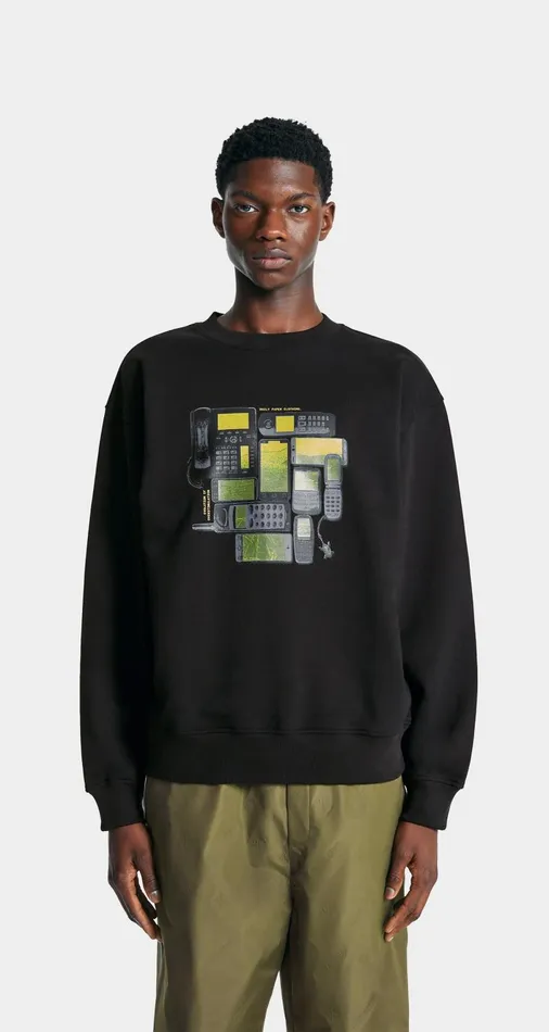 Men Black Evolution Oversized Sweater Daily Paper Hoodies and Sweaters Men Black Evolution Oversized Sweater Daily Paper Hoodies and Sweaters