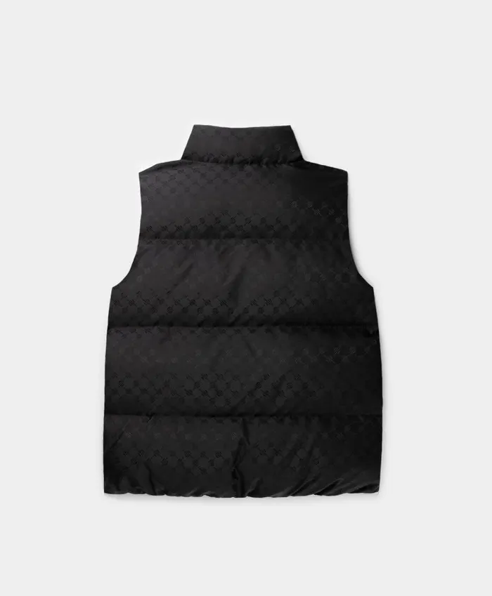Men Black Monogram Pondo Bodywarmer Daily Paper Jackets Men Black Monogram Pondo Bodywarmer Daily Paper Jackets