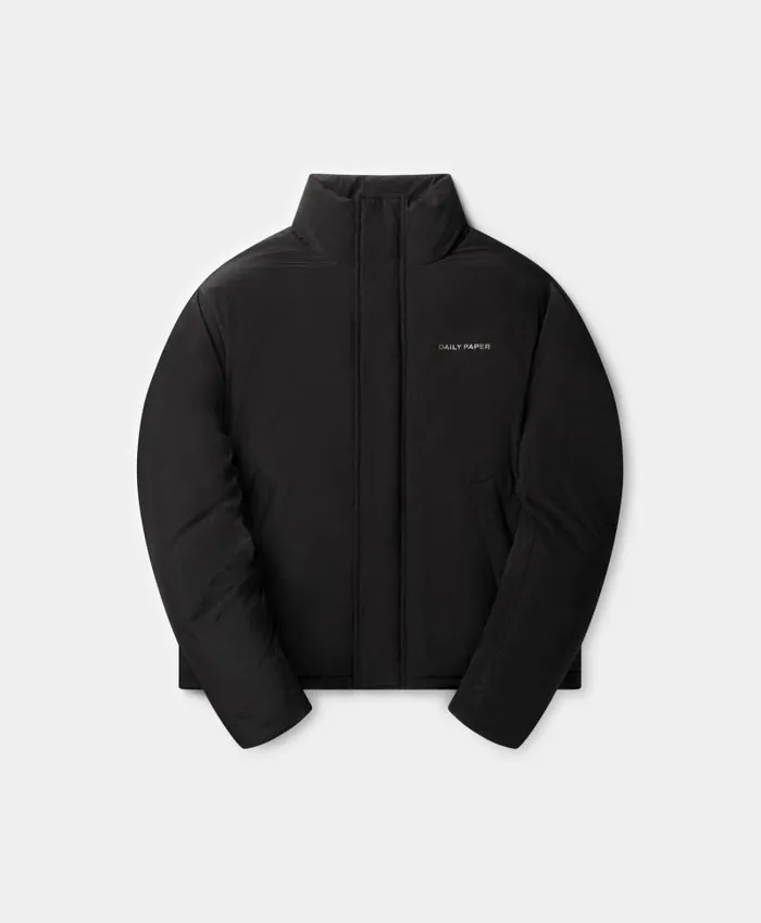Men Black Padded Jacket Daily Paper Jackets