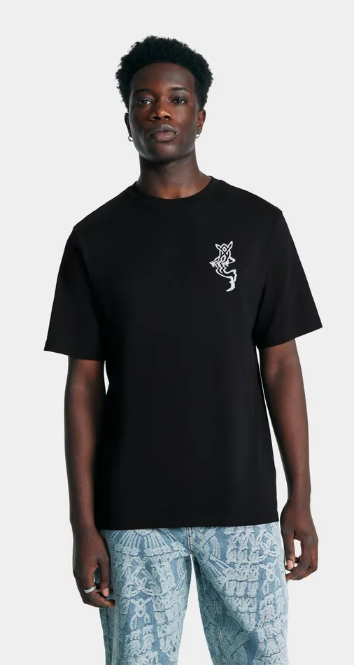 Men Black Reflection TShirt Daily Paper TShirts Men Black Reflection TShirt Daily Paper TShirts