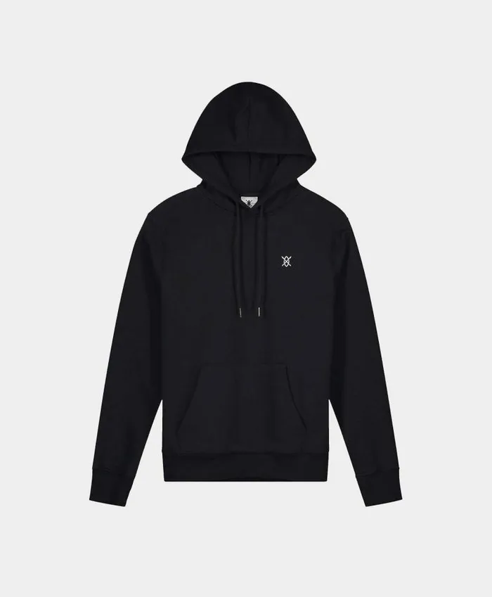 Men Black Shield Hoody Daily Paper Hoodies and Sweaters