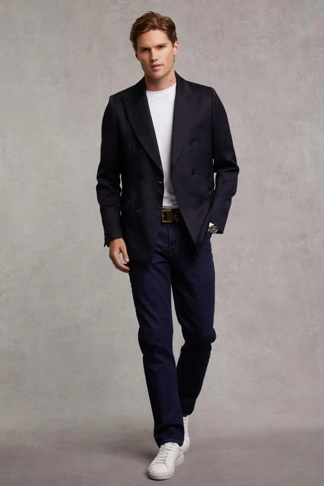 Men Blazers Holland Cooper The Double Breasted Blazer Navy Barathea Men Blazers Holland Cooper The Double Breasted Blazer Navy Barathea