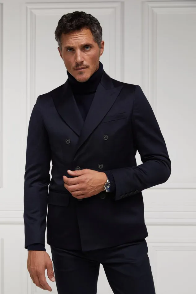 Men Blazers Holland Cooper The Double Breasted Blazer Navy Barathea Men Blazers Holland Cooper The Double Breasted Blazer Navy Barathea