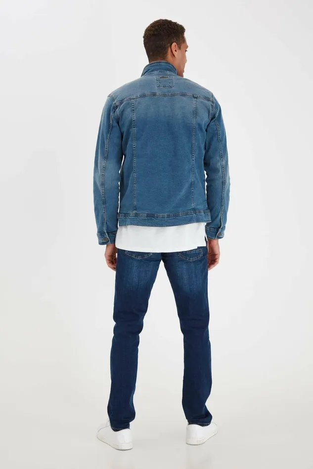 Men Blend Outerwear Outerwear Denim Middle Blue