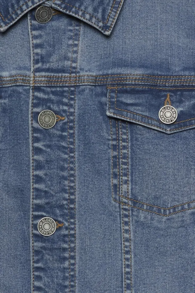 Men Blend Outerwear Outerwear Denim Middle Blue