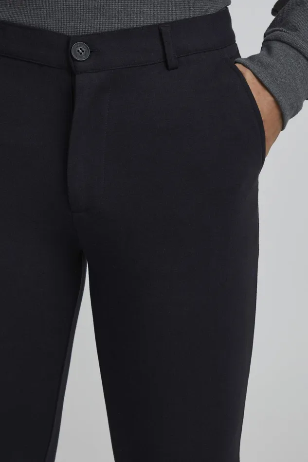 Men Blend Pants Casual Pants Dark Navy Blue