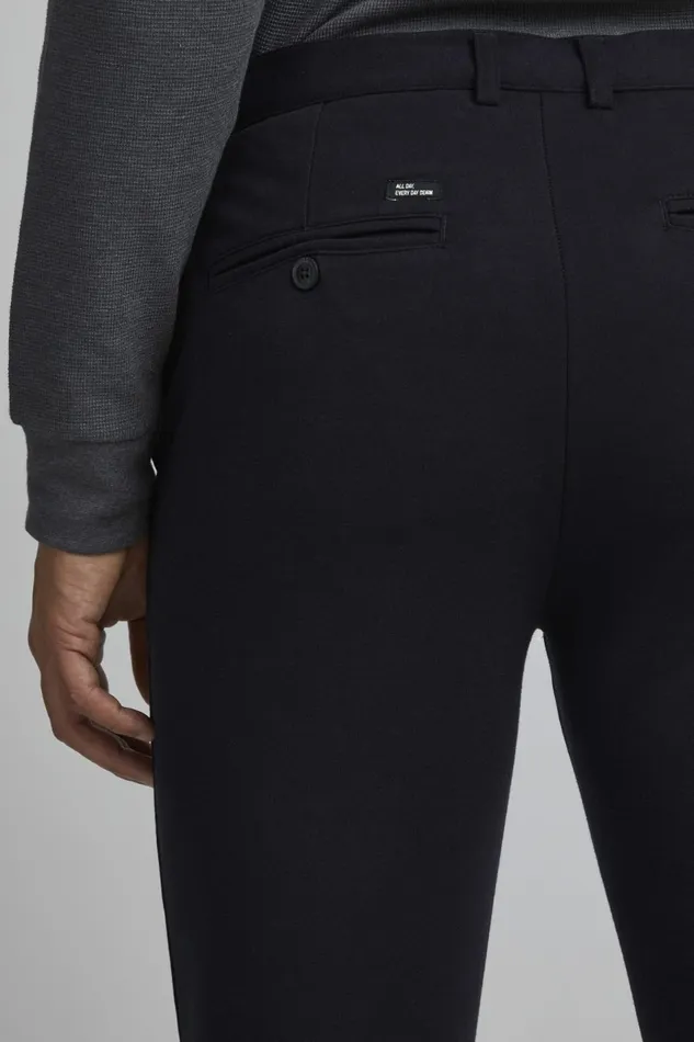 Men Blend Pants Casual Pants Dark Navy Blue