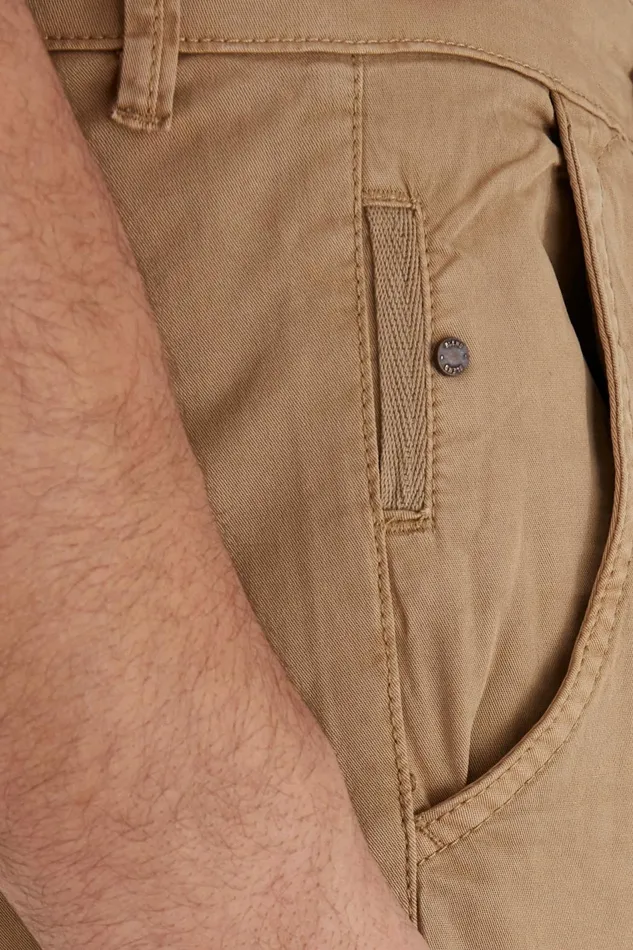 Men Blend Pants Casual Pants Sand Brown