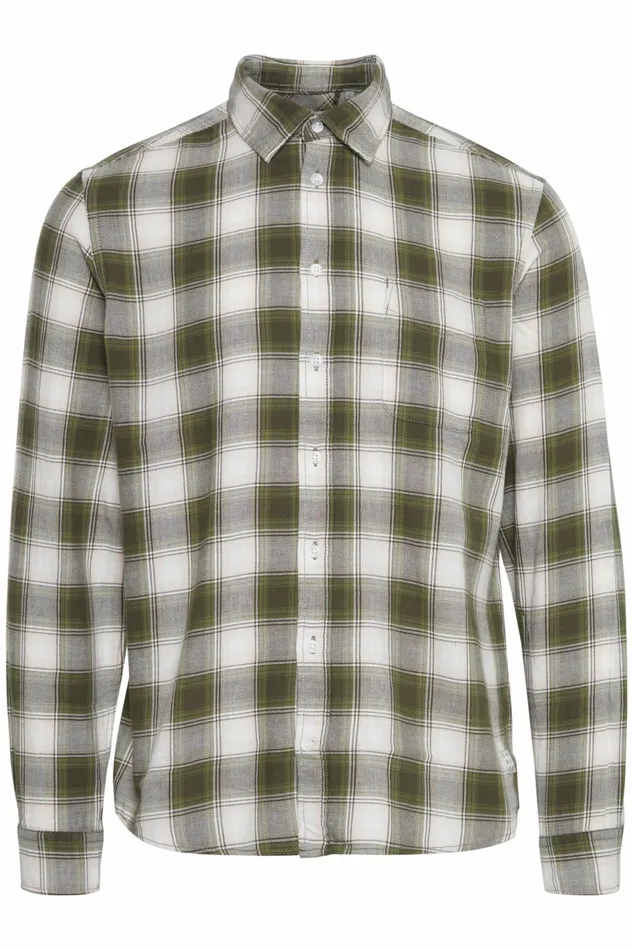 Men Blend Shirts Long Sleeved Shirt Olive Night