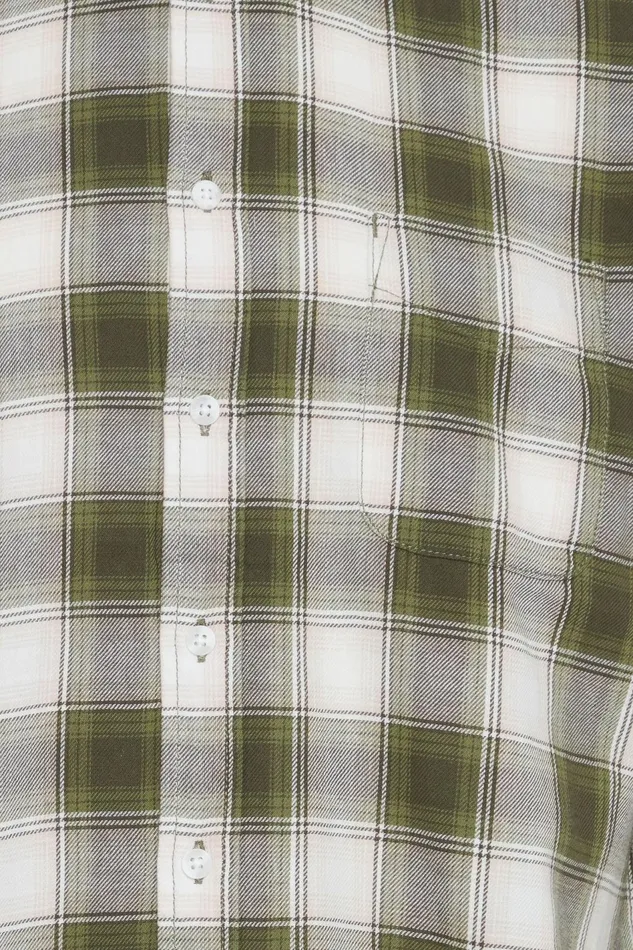 Men Blend Shirts Long Sleeved Shirt Olive Night
