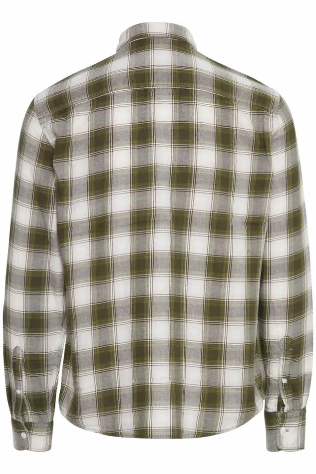 Men Blend Shirts Long Sleeved Shirt Olive Night
