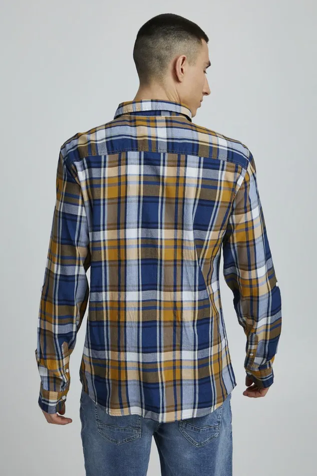 Men Blend Shirts Long Sleeved Shirt Spruce Yellow