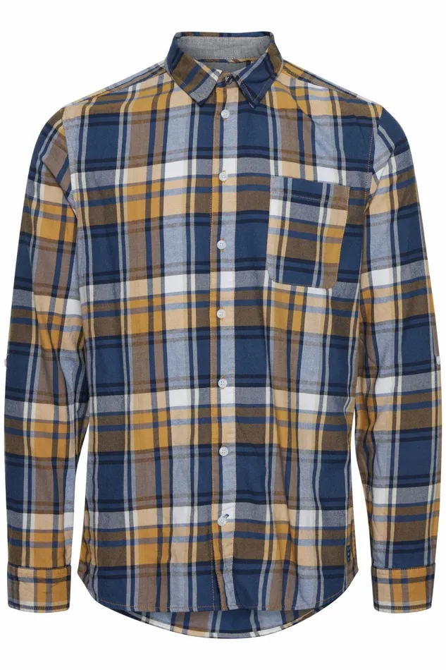 Men Blend Shirts Long Sleeved Shirt Spruce Yellow