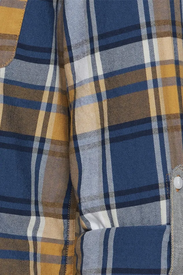 Men Blend Shirts Long Sleeved Shirt Spruce Yellow