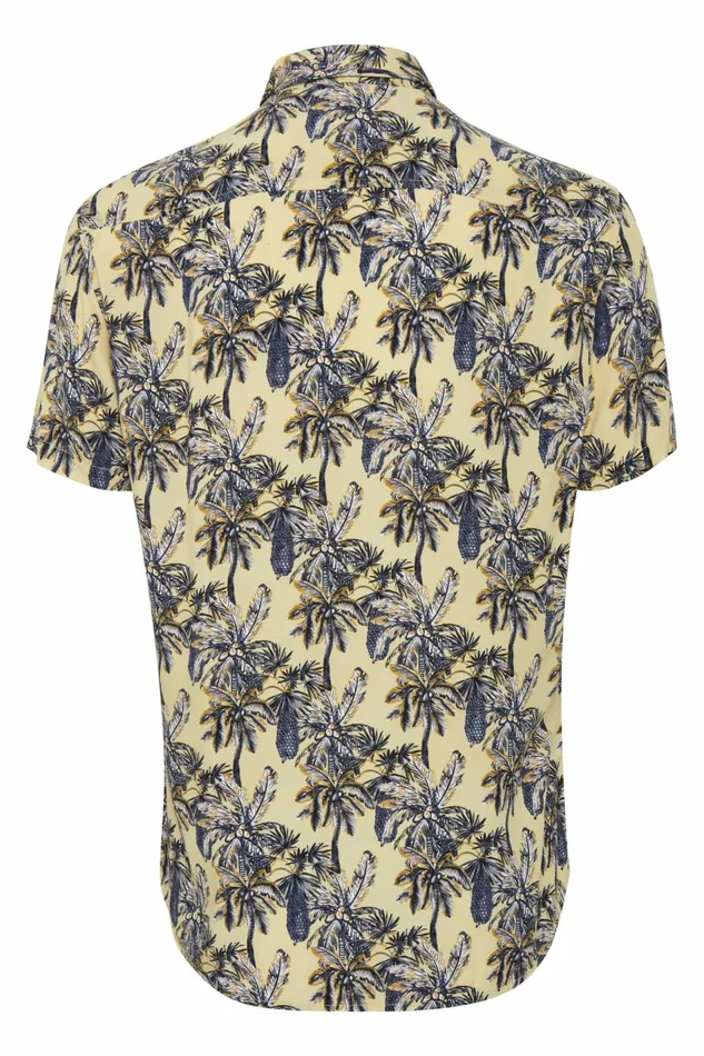 Men Blend Shirts Short Sleeved Shirt Pale Banana