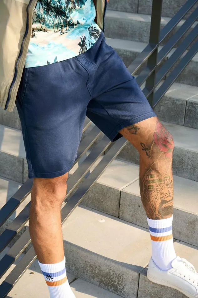 Men Blend Shorts Shorts Dress Blues