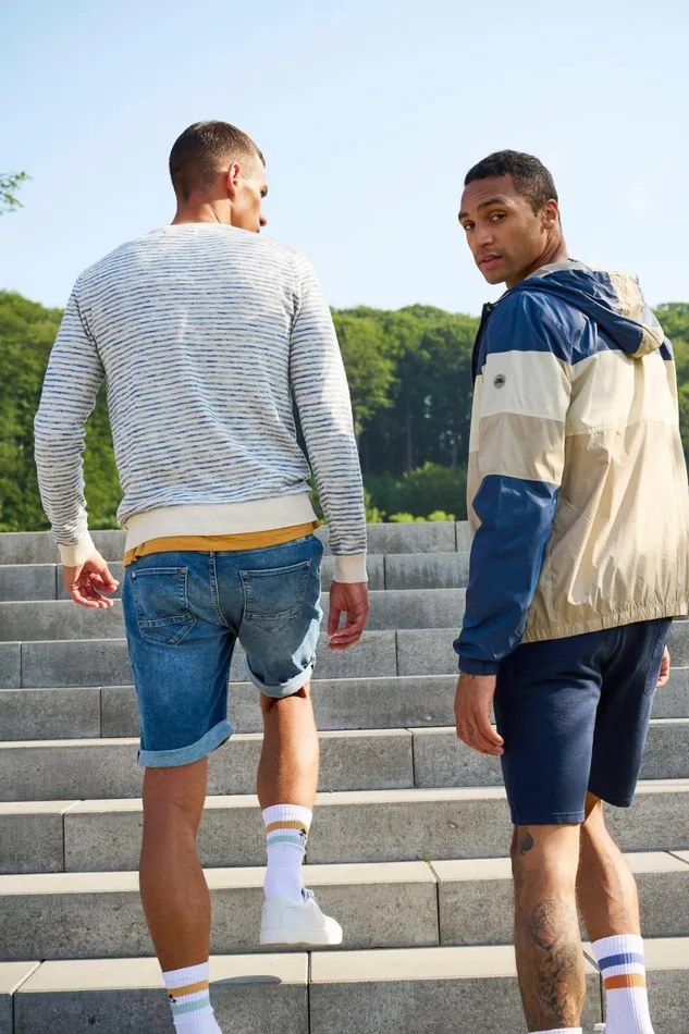 Men Blend Shorts Shorts Dress Blues