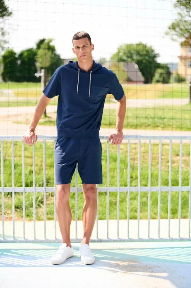 Men Blend Shorts Shorts Dress Blues