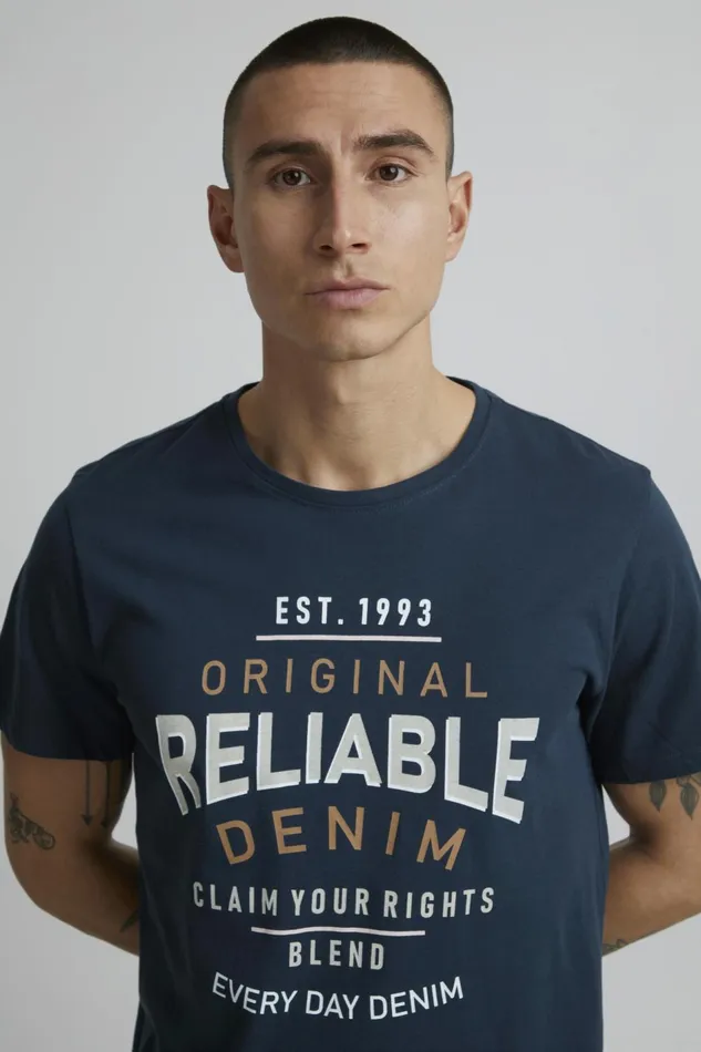 Men Blend TShirts Tshirt Dress Blues