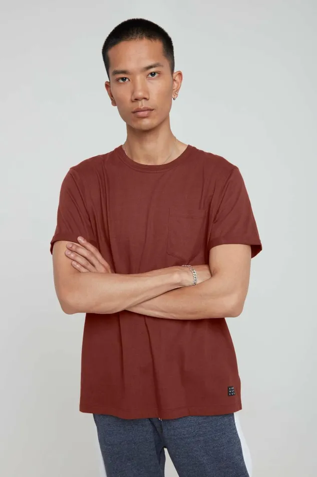 Men Blend TShirts Tshirt Russet Brown