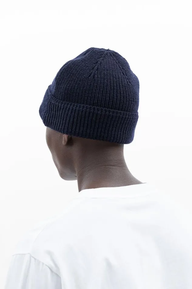 Men Brushed Lambswool Beanie Dark Navy Norse Projects Beanies