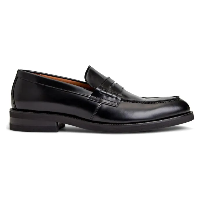Men Casual Shoes Bruno Magli Carter Casual Loafer Black Leather