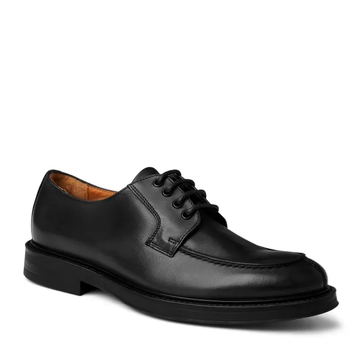 Men Casual Shoes Bruno Magli Tyler Split Toe Leather DerbyBlack