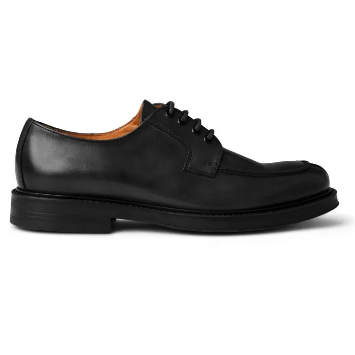Men Casual Shoes Bruno Magli Tyler Split Toe Leather DerbyBlack