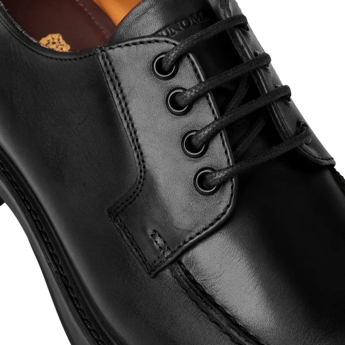 Men Casual Shoes Bruno Magli Tyler Split Toe Leather DerbyBlack