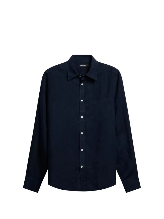 Men Clean Linen Slim Shirt JL Navy JLindeberg Shirts Men Clean Linen Slim Shirt JL Navy JLindeberg Shirts