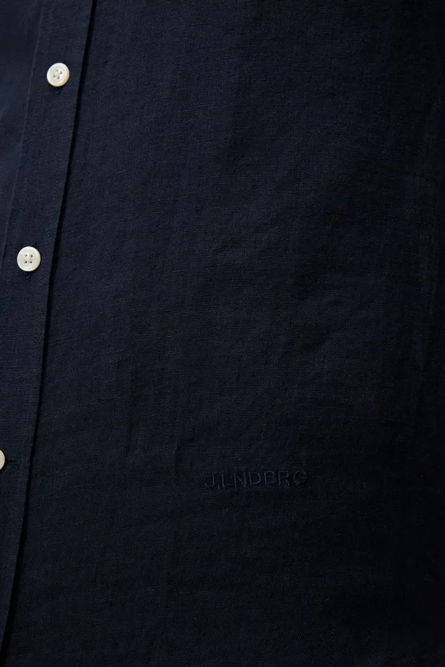 Men Clean Linen Slim Shirt JL Navy JLindeberg Shirts Men Clean Linen Slim Shirt JL Navy JLindeberg Shirts