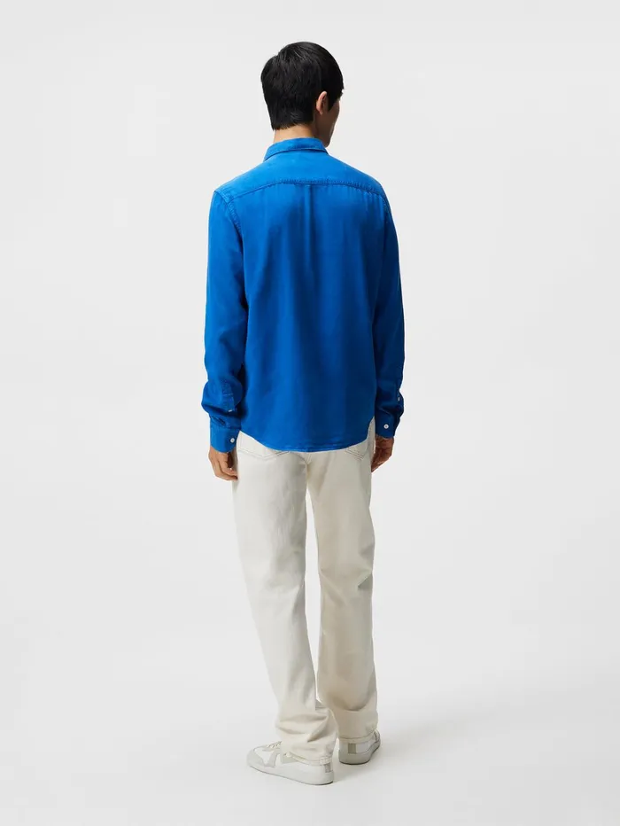 Men Comfort Tencel Slim Shirt Lapis Blue JLindeberg Shirts Men Comfort Tencel Slim Shirt Lapis Blue JLindeberg Shirts