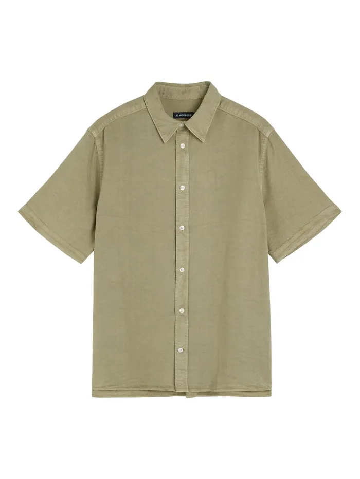 Men Comfort Tencel SS Reg Shirt Aloe JLindeberg Shirts Men Comfort Tencel SS Reg Shirt Aloe JLindeberg Shirts