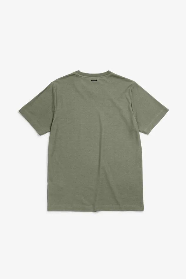Men Cotton Crpe Tshirt Sediment Green Norse Projects TShirts