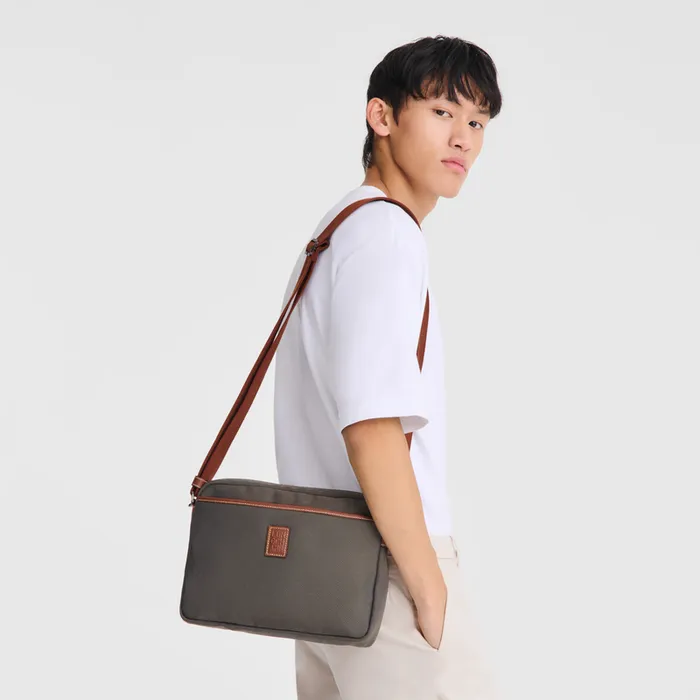 Men Crossbody bags Longchamp Boxford M Camera bag Brown