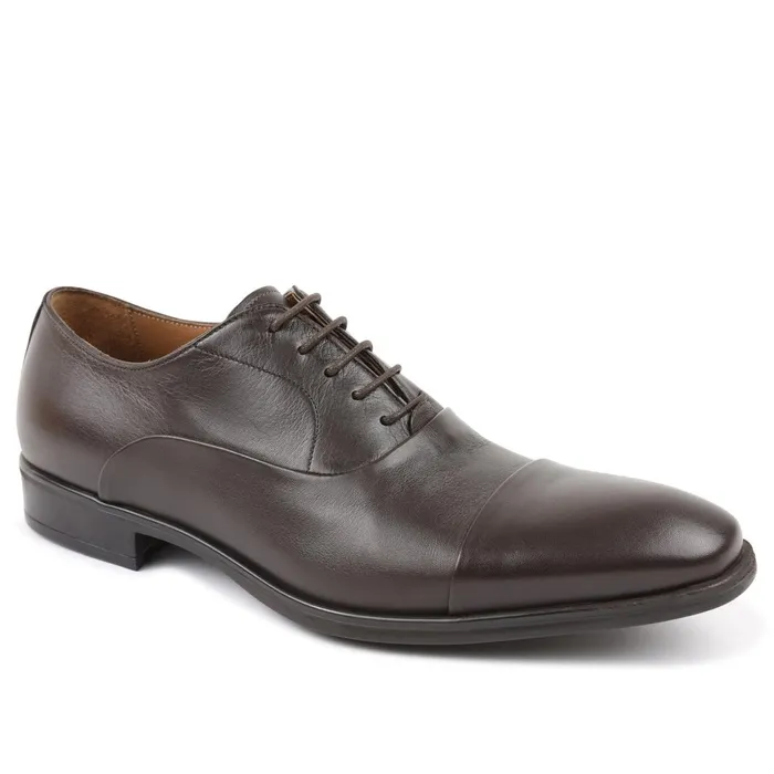 Men Dress Shoes Bruno Magli Locascio CapToe Oxford 8211 Dark Brown