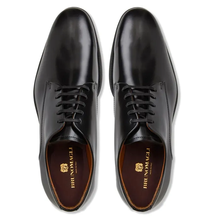 Men Dress Shoes Bruno Magli Metti Derby Black Leather