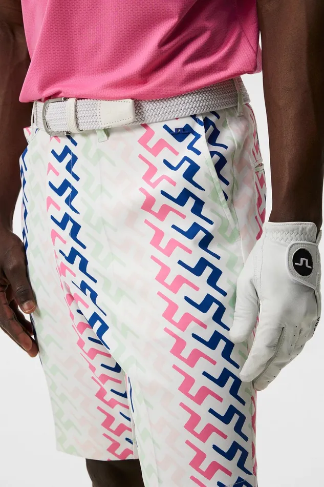 Men Eloy Print Shorts Pink Painted Bridge JLindeberg Shorts Men Eloy Print Shorts Pink Painted Bridge JLindeberg Shorts