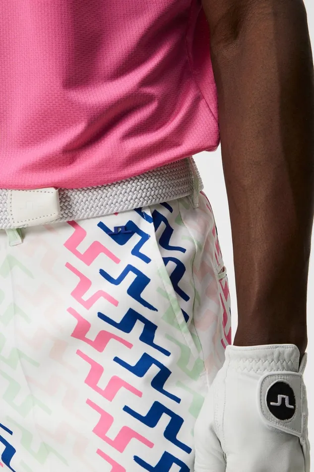 Men Eloy Print Shorts Pink Painted Bridge JLindeberg Shorts Men Eloy Print Shorts Pink Painted Bridge JLindeberg Shorts