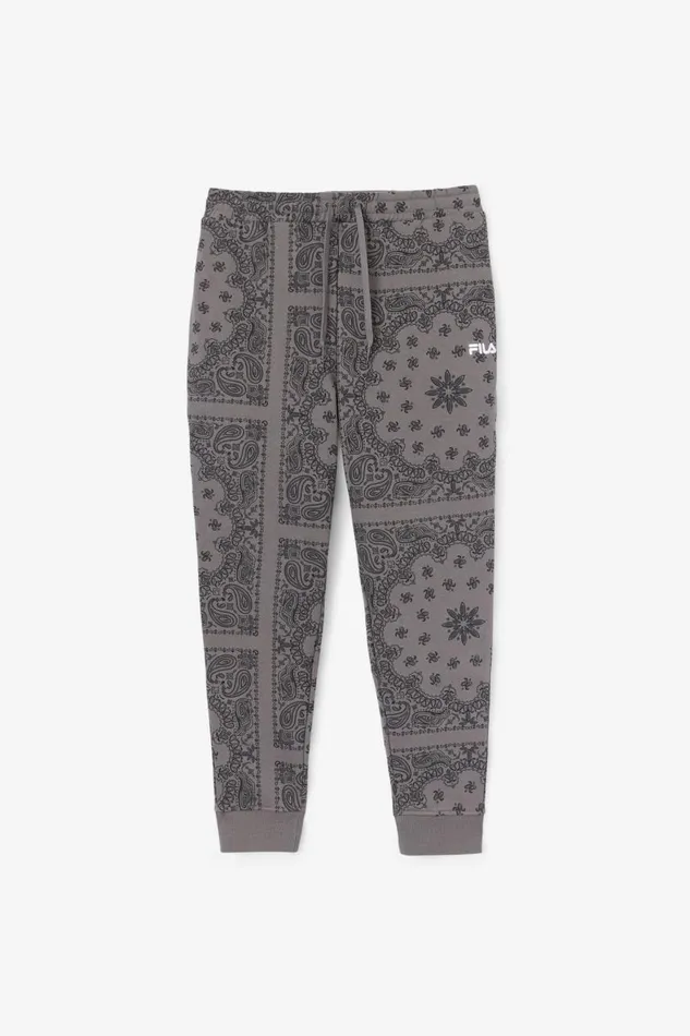 Men Fila Pants and Shorts Hemlock Jogger Thunderstorm Bandana Print